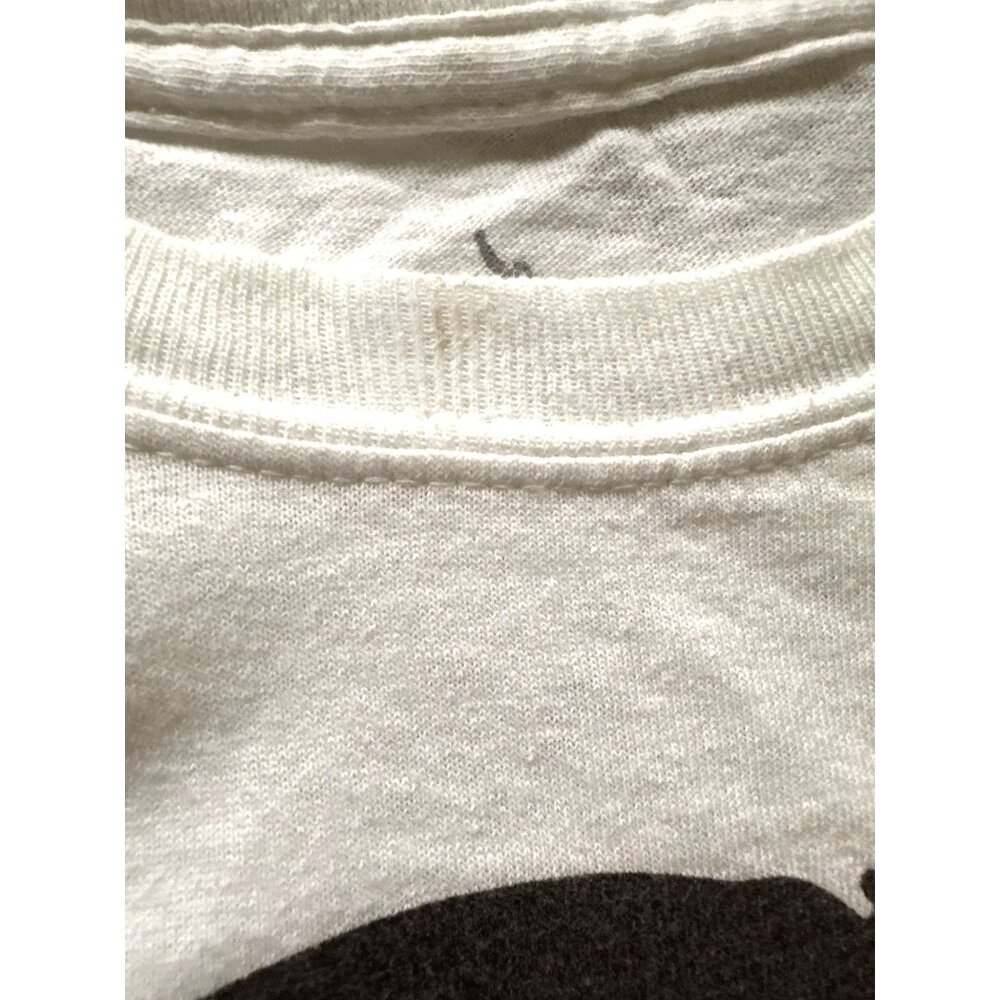 Freddie Mercury Queen Stashe Tee Shirt Small White Black Autograph Print 80s 90s - Picture 8 of 8